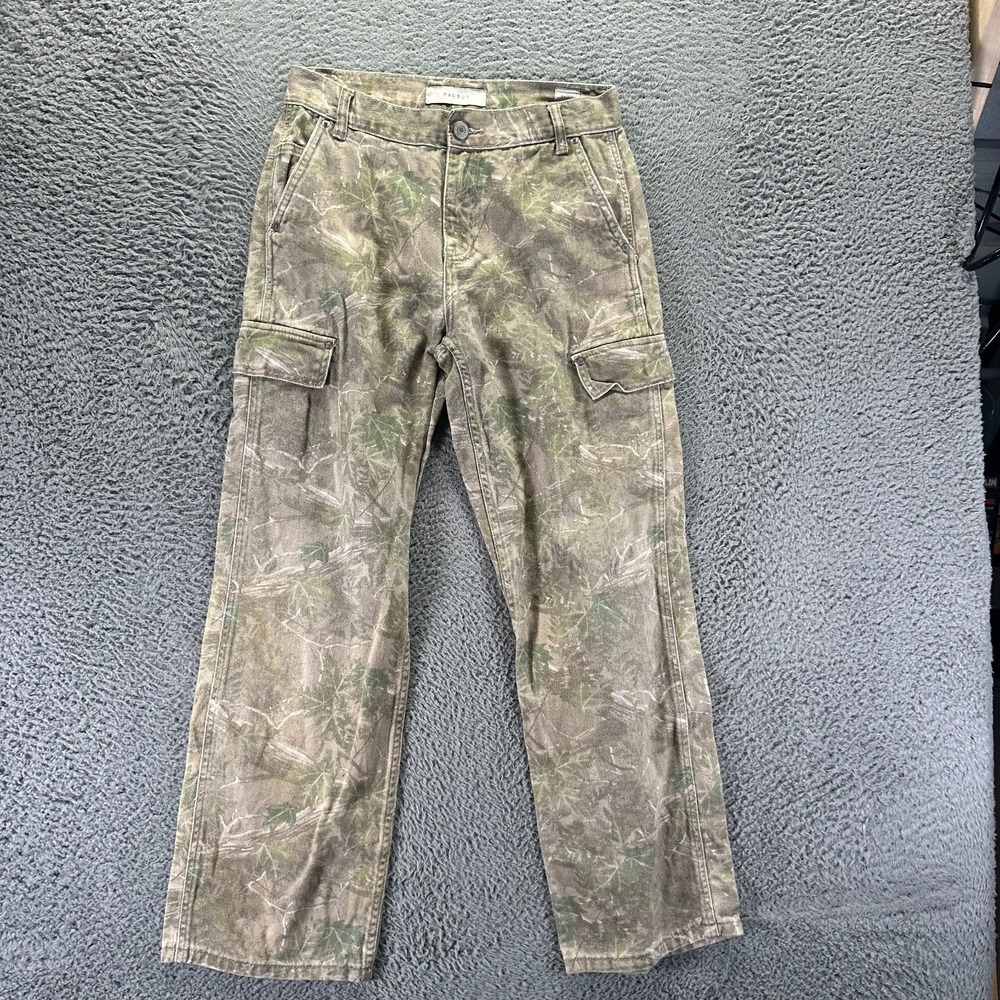Pacsun Pant Mens 28x30 Beige Camouflage Cargo Straight Workwear Utility Baggy